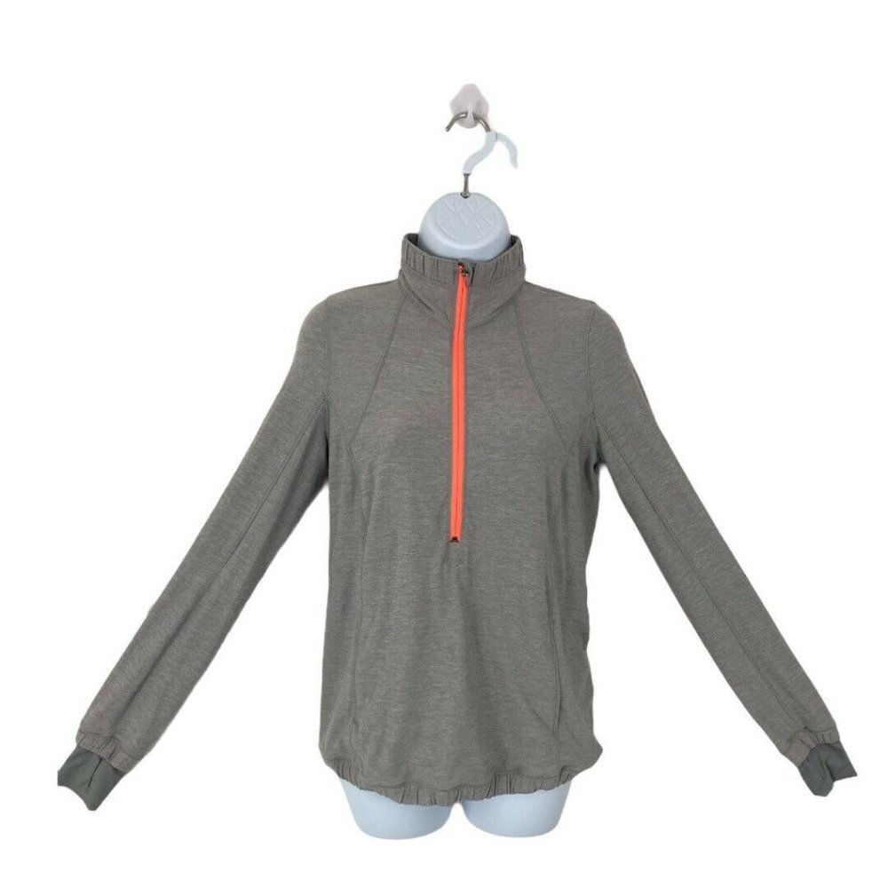 Lululemon Forthright 1/2 Zip Gray Pullover - image 1